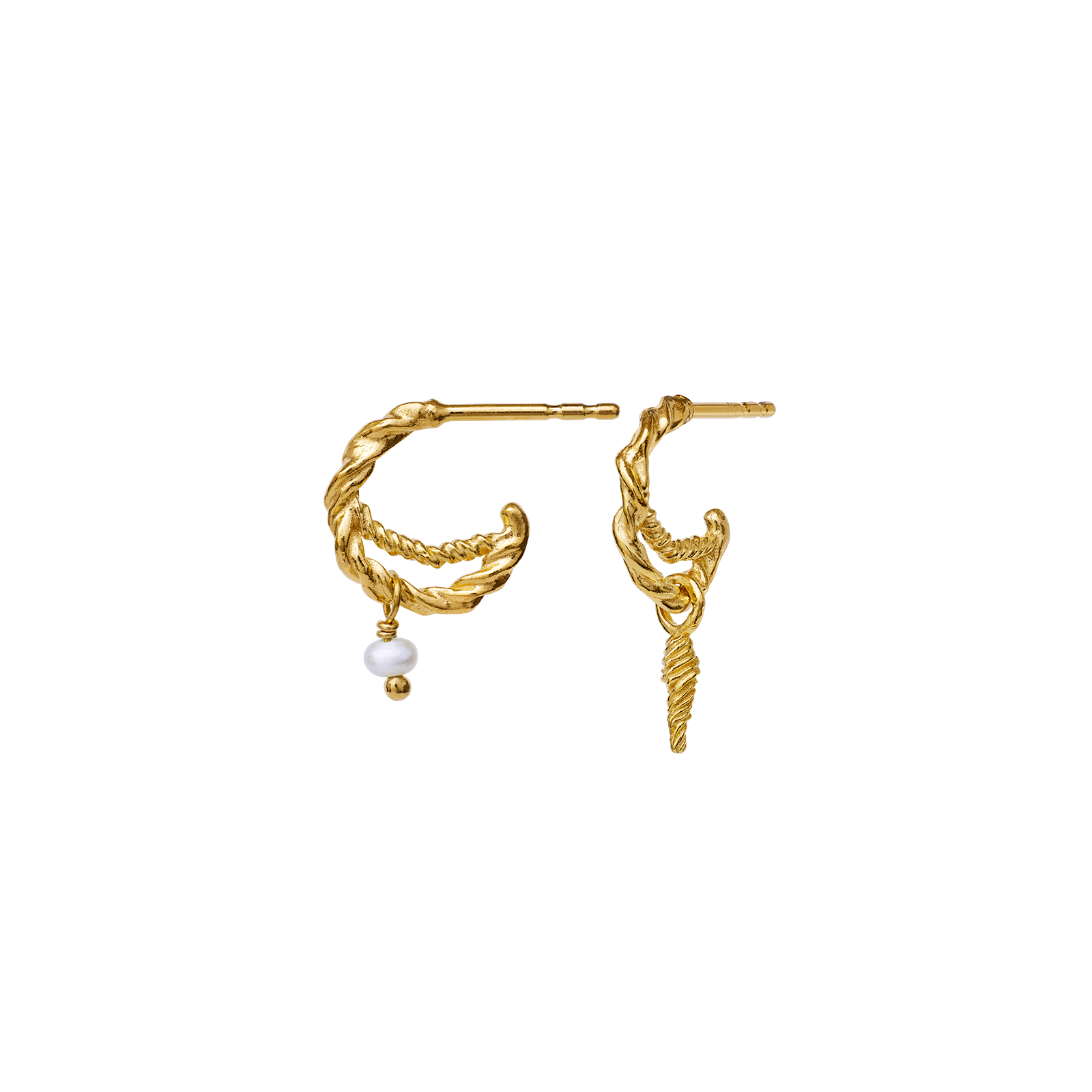 Duo Earrings - Guld