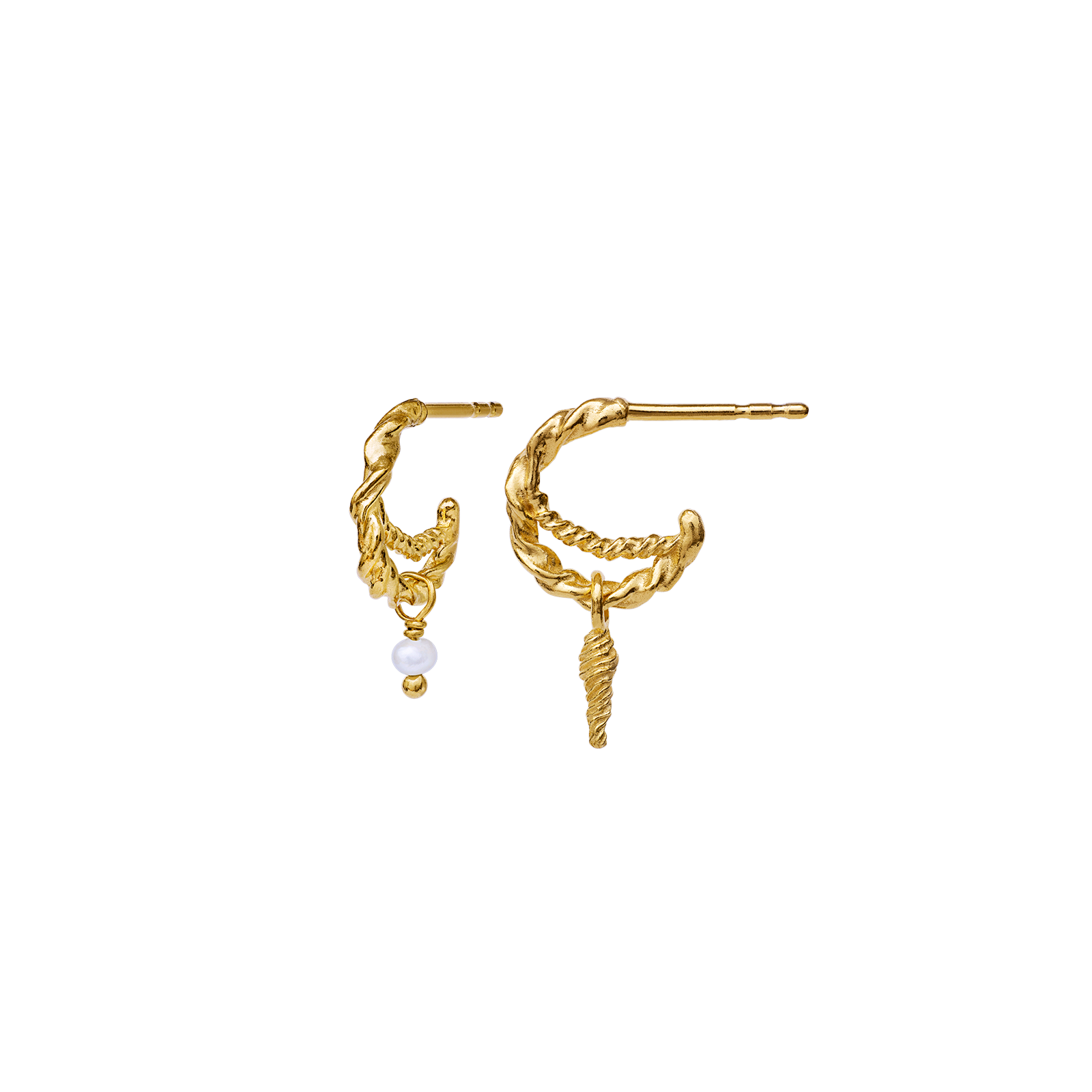 Duo Earrings - Guld
