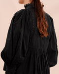 Cotton Slub Blouse - Black