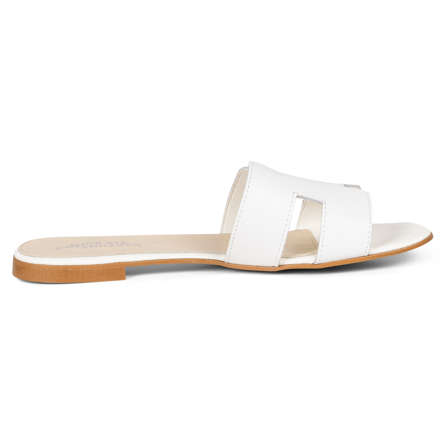 Claire Plain Leather - White