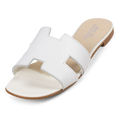 Claire Plain Leather - White