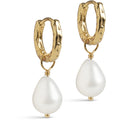 Significant Pearl Hoops - Guld