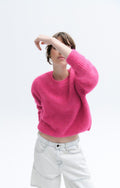 East Jumper - Magenta Chine