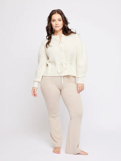 Elma Mohair Cardigan - White