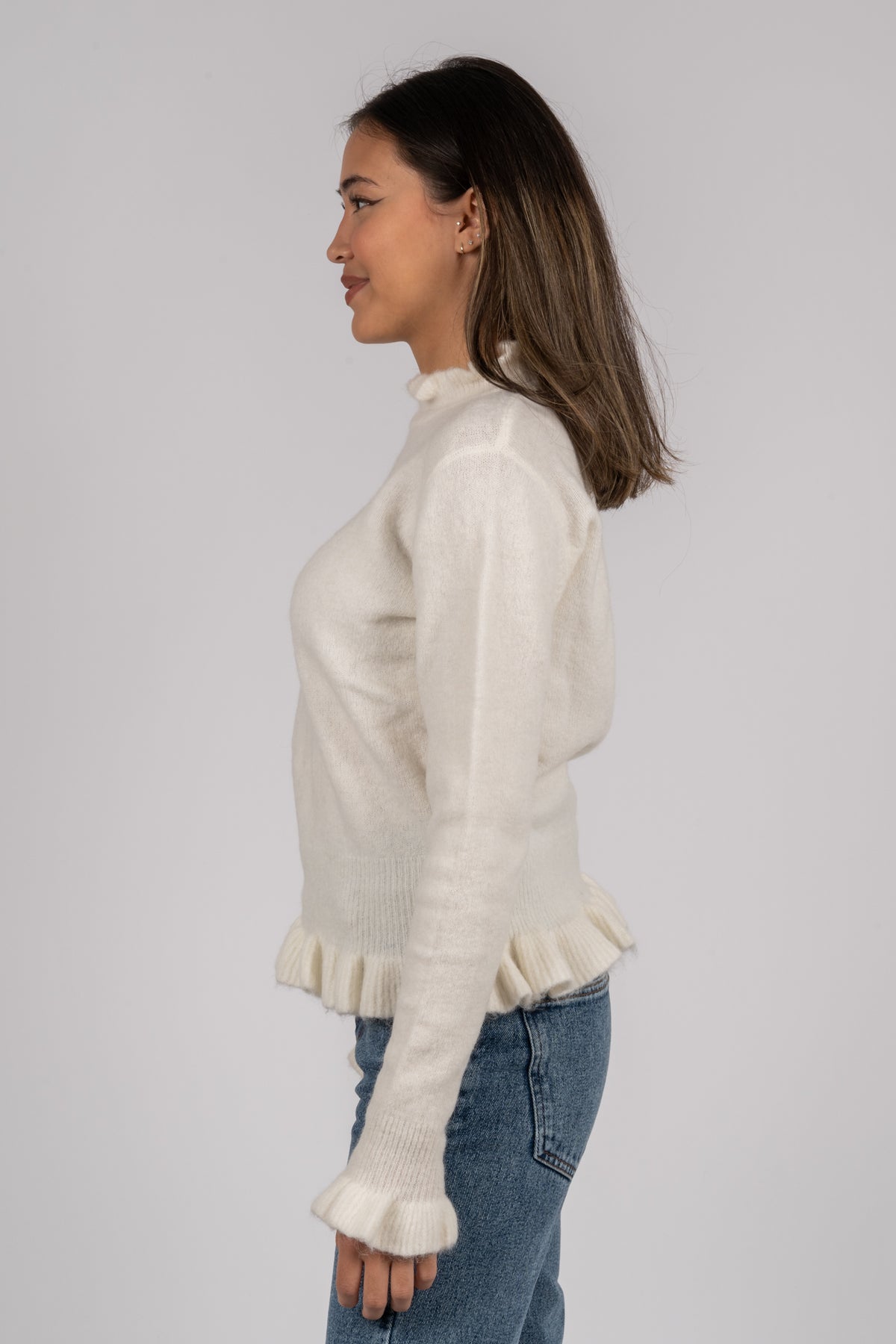 Valeria Alpaca Sweater - Ivory