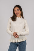 Valeria Alpaca Sweater - Ivory