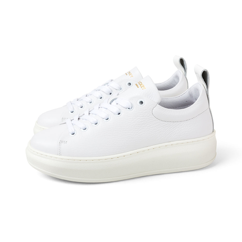 Club Tech - Tumbled Leather - White - Jim Rickey - Sko - VILLOID.no