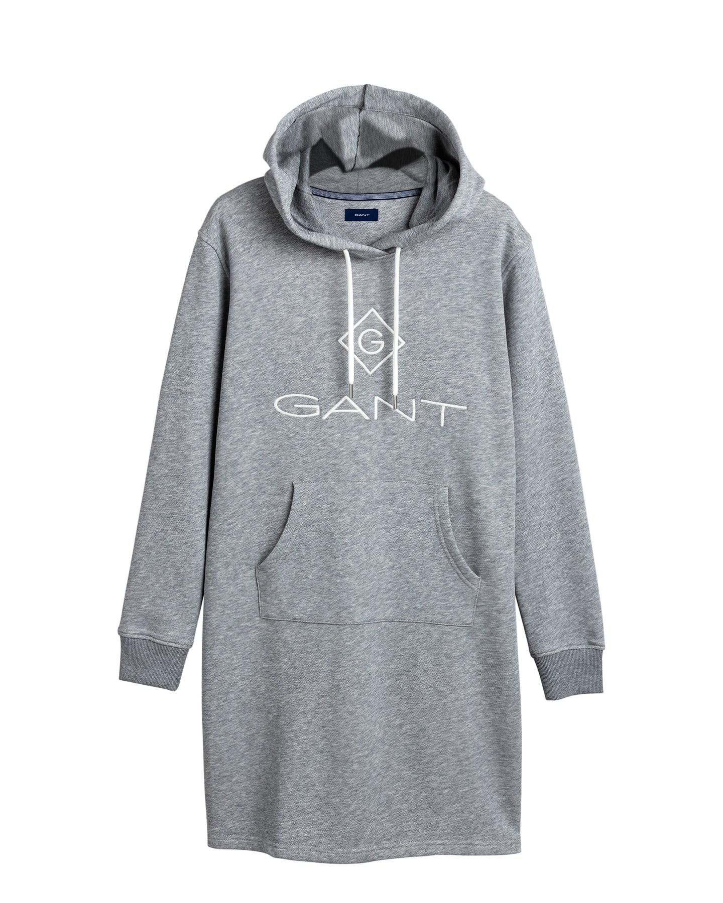 Gant Lock Up Hoodie Dress - Grey Melange