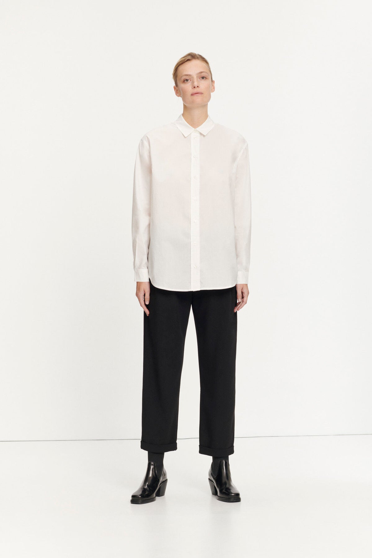 Mina Shirt - White - Samsøe Samsøe - Bluser & Skjorter - VILLOID.no