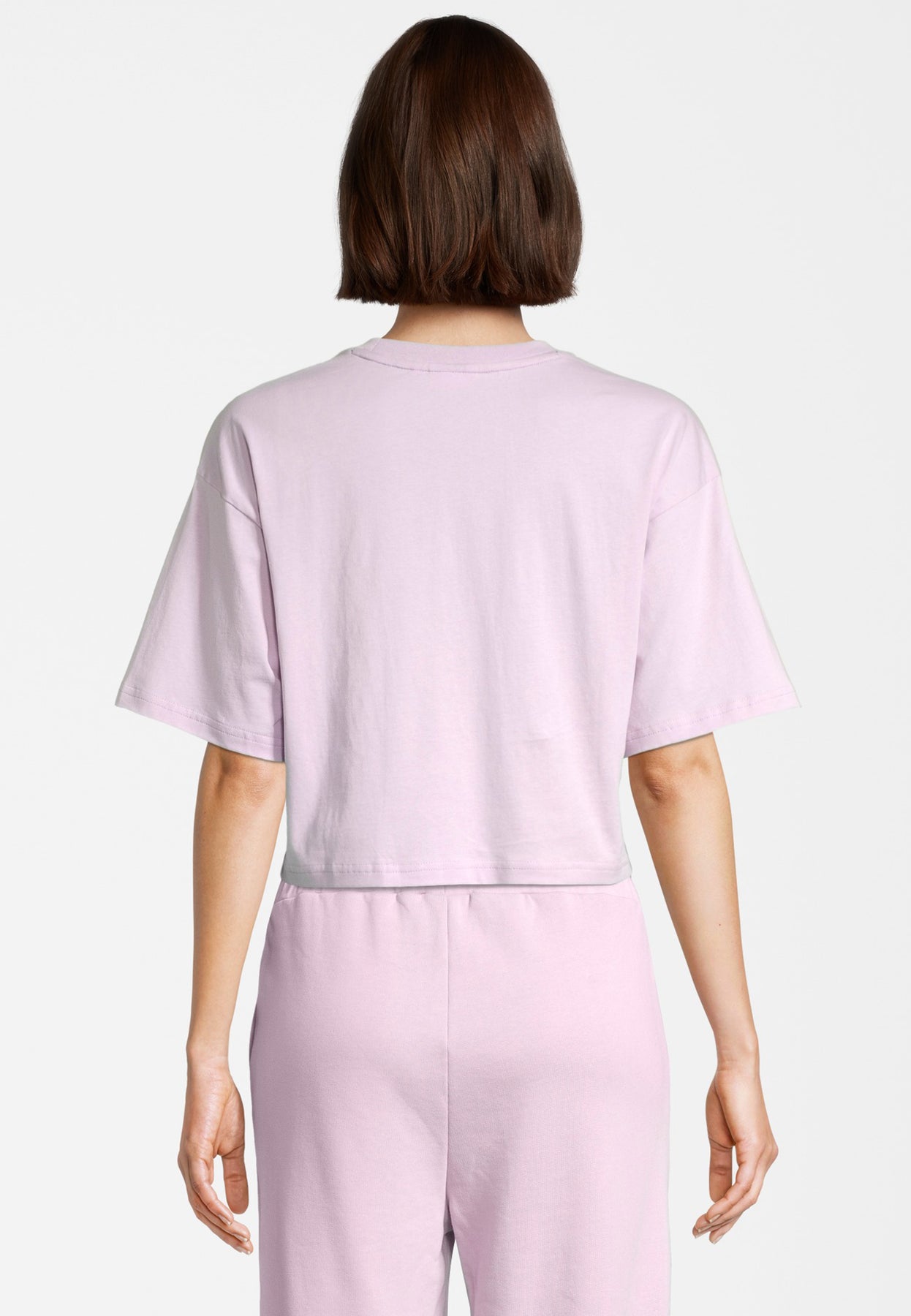 Beuna Cropped Graphic Tee - Fair Orchid