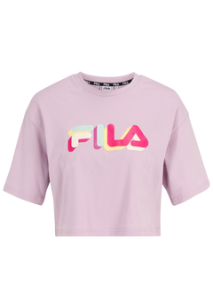 Beuna Cropped Graphic Tee - Fair Orchid