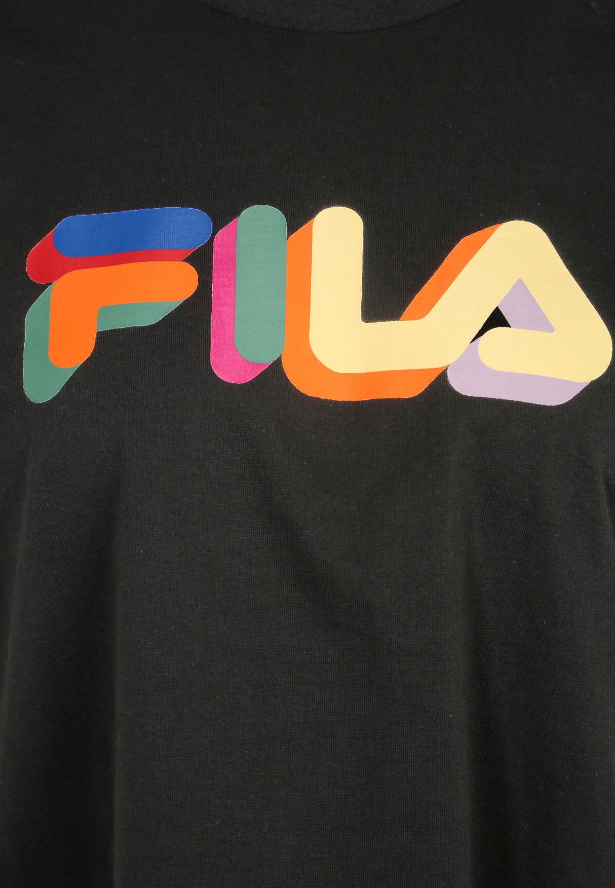 Beuna Cropped Graphic Tee - Black