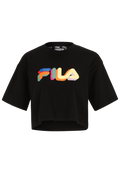 Beuna Cropped Graphic Tee - Black