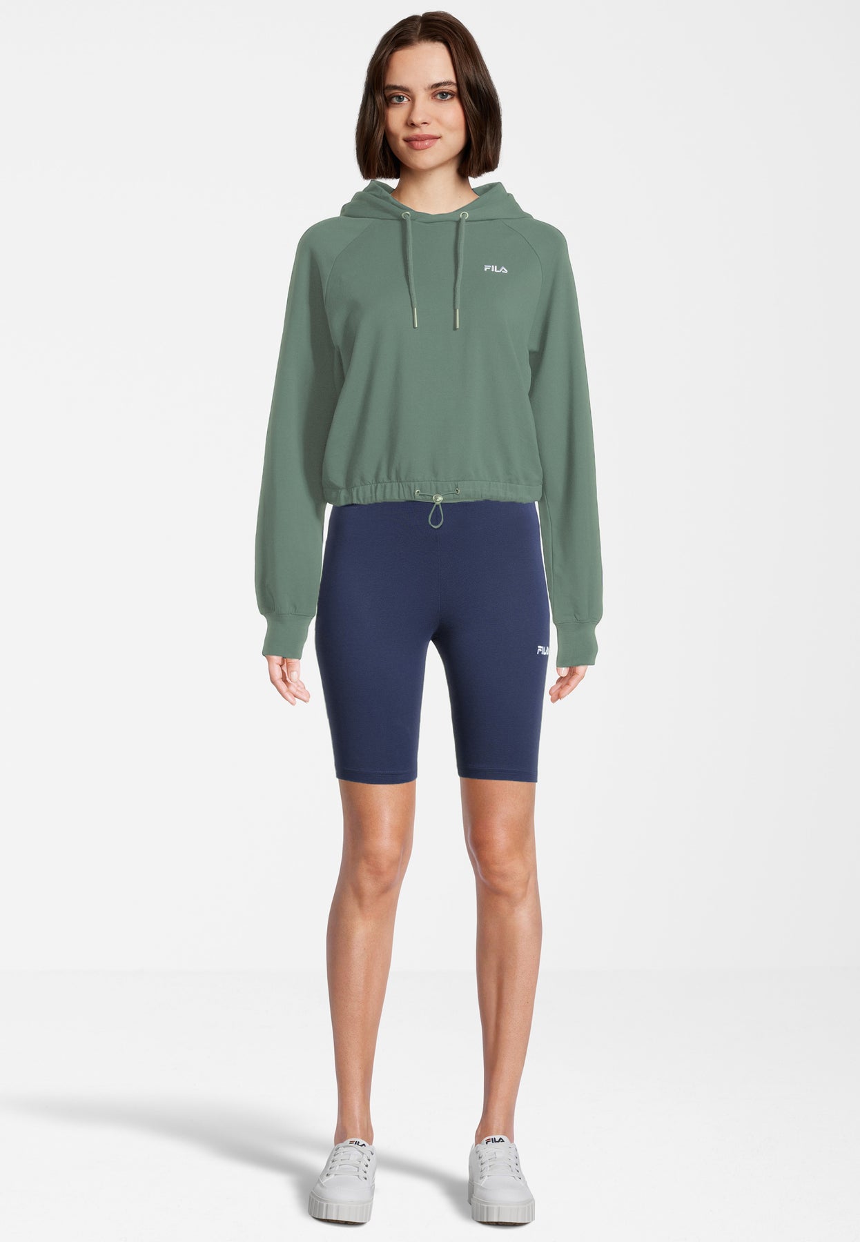 Baalberge Cropped Hoody - Silt Green
