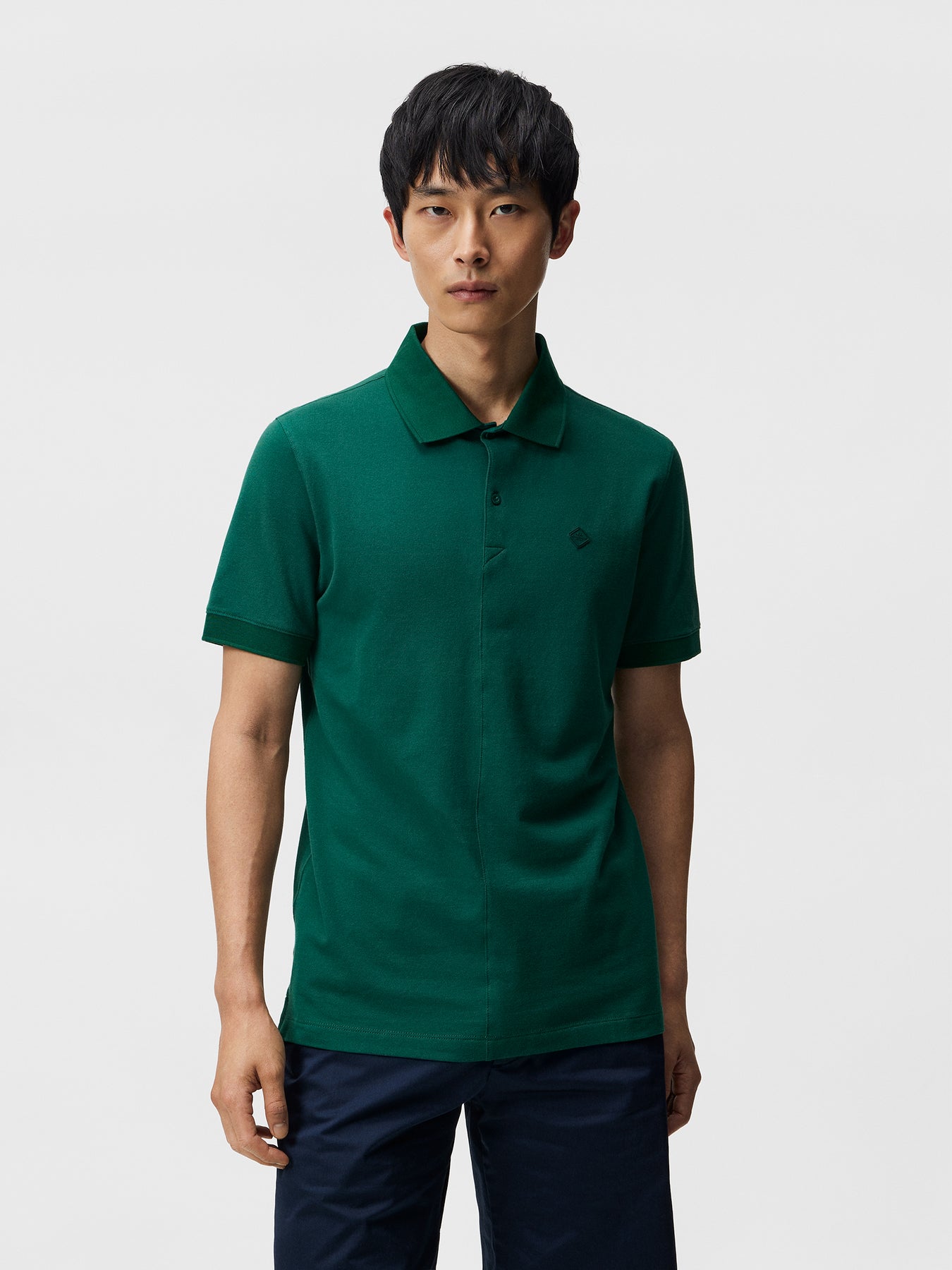 Rubi Slim Polo Shirt - Rain Forest
