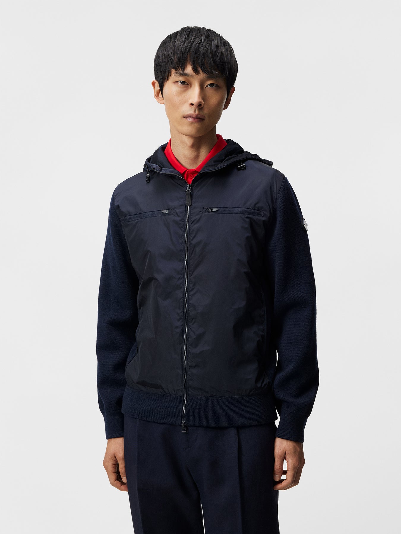 Ben Hybrid Knitted Jacket - Jl Navy
