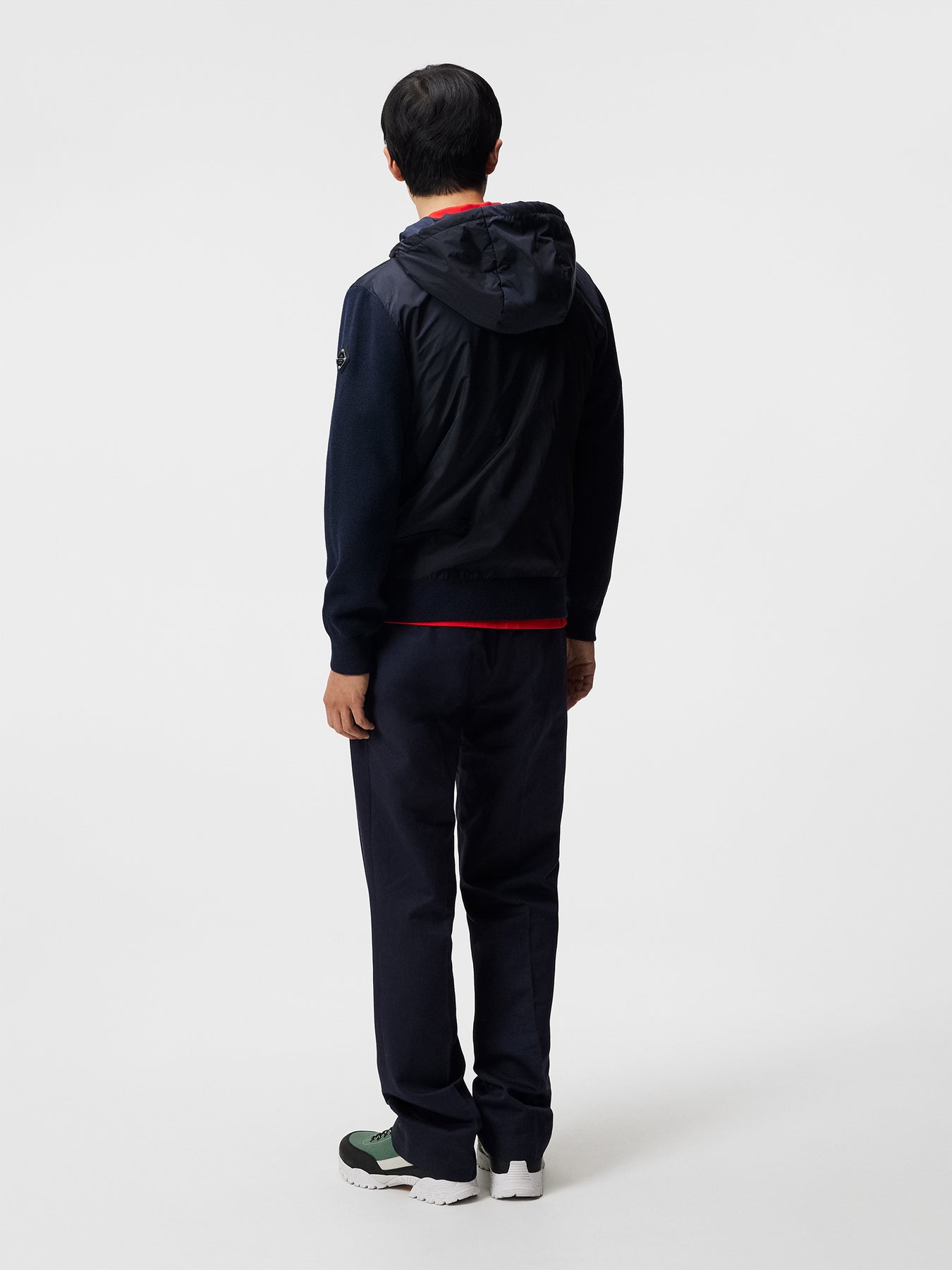 Ben Hybrid Knitted Jacket - Jl Navy