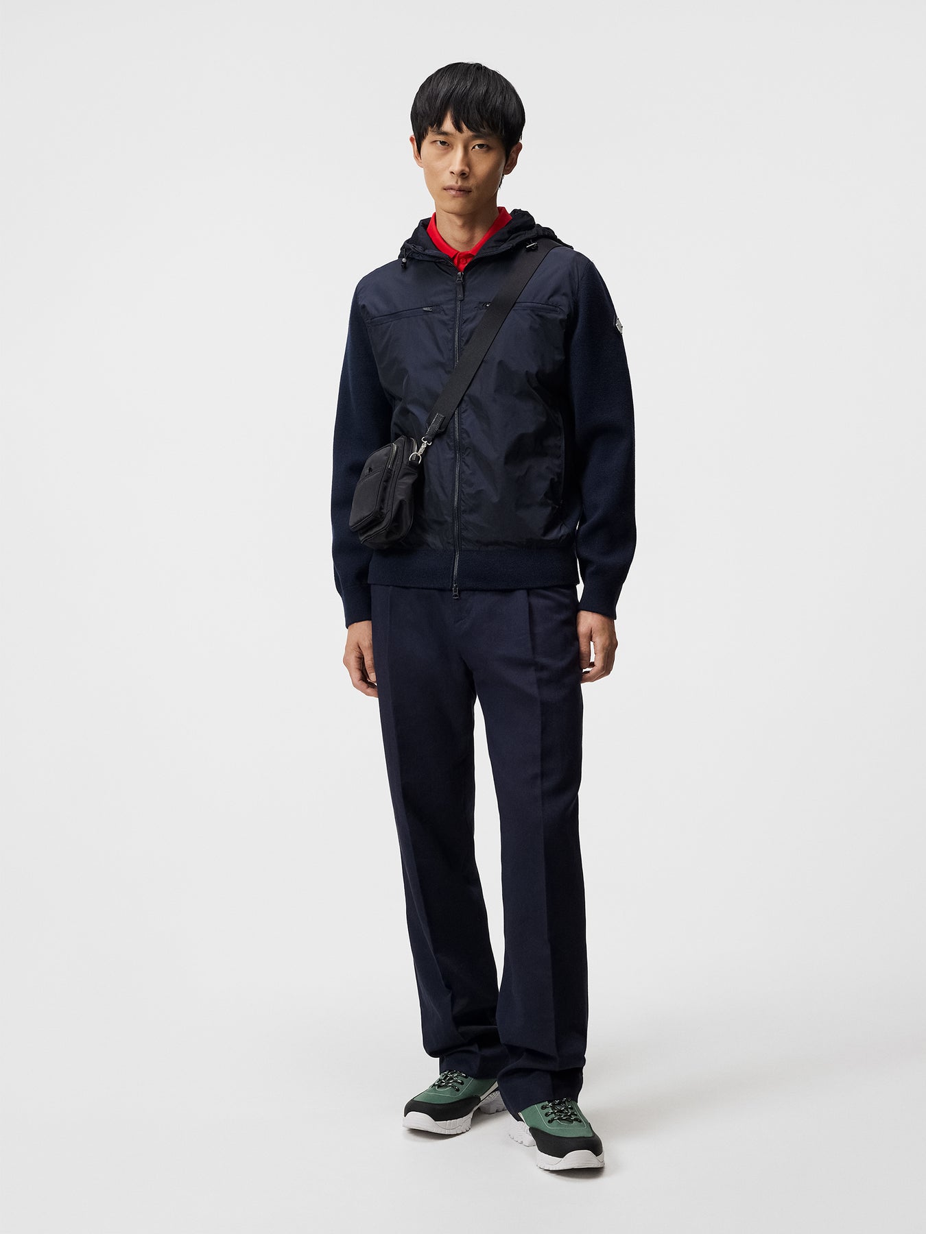 Ben Hybrid Knitted Jacket - Jl Navy