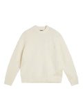 Savio Cable Knit Mock Neck - Cloud White