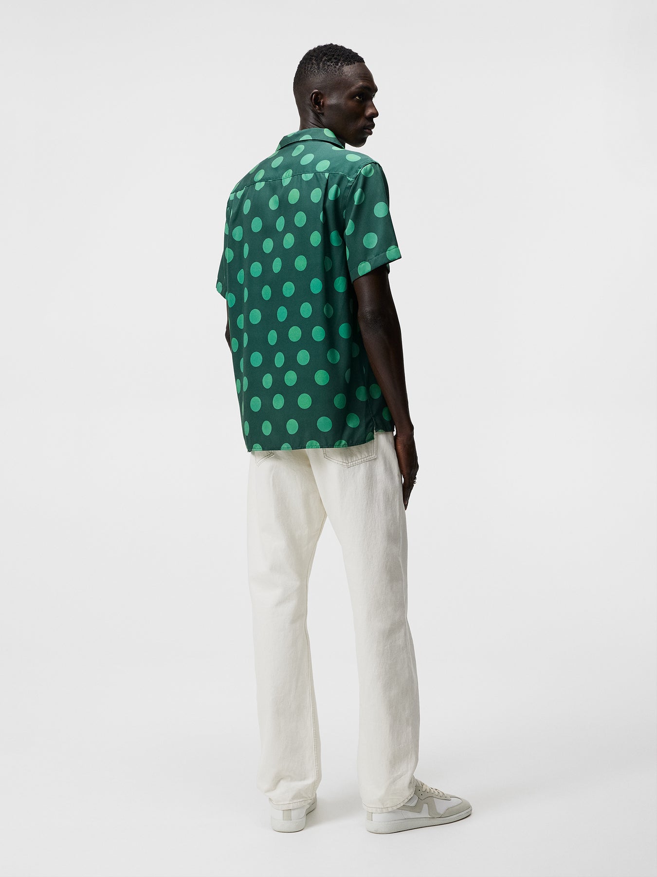 Elio Dot Print Shirt - Rain Forest