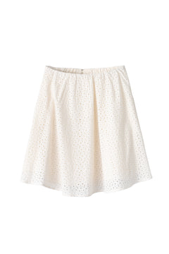 Luna Broderie Anglaise Skirt - Moonbeam