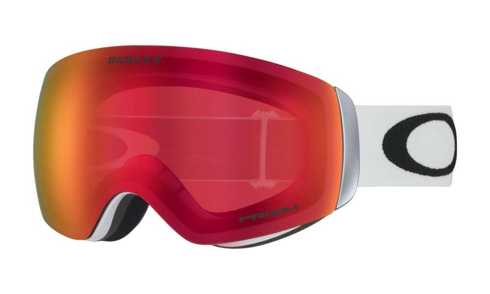 Flight Deck XM Matte White - Prizm Torch Iridium - Goggles - Oakley - Tilbehør - VILLOID.no