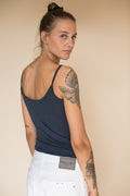 Women's Singlet - Blue Melange - The Product - T-skjorter & Topper - VILLOID.no
