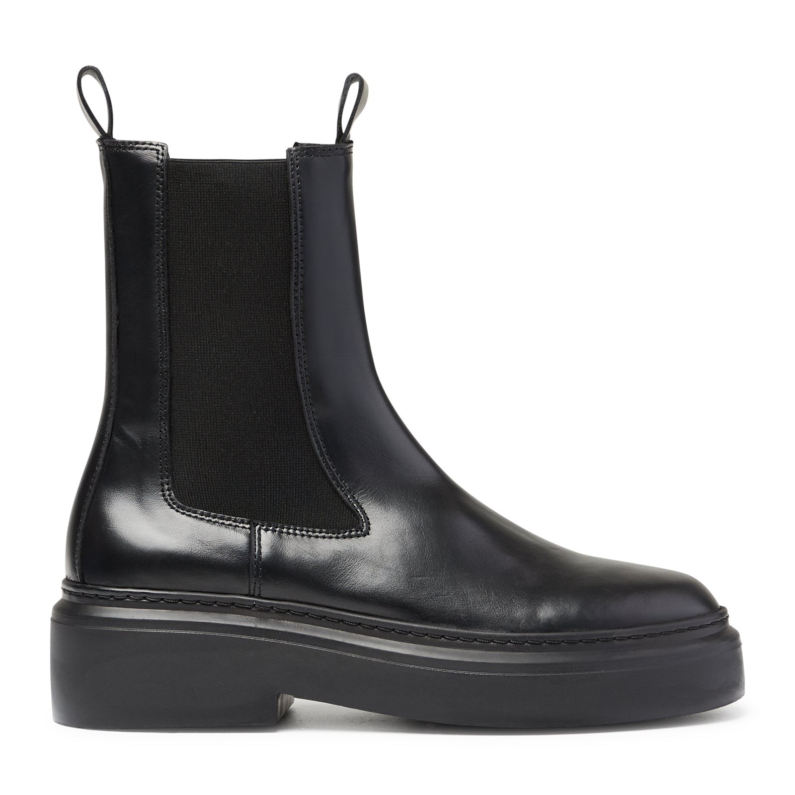 June Chelsea - Black Leather / Black Sole