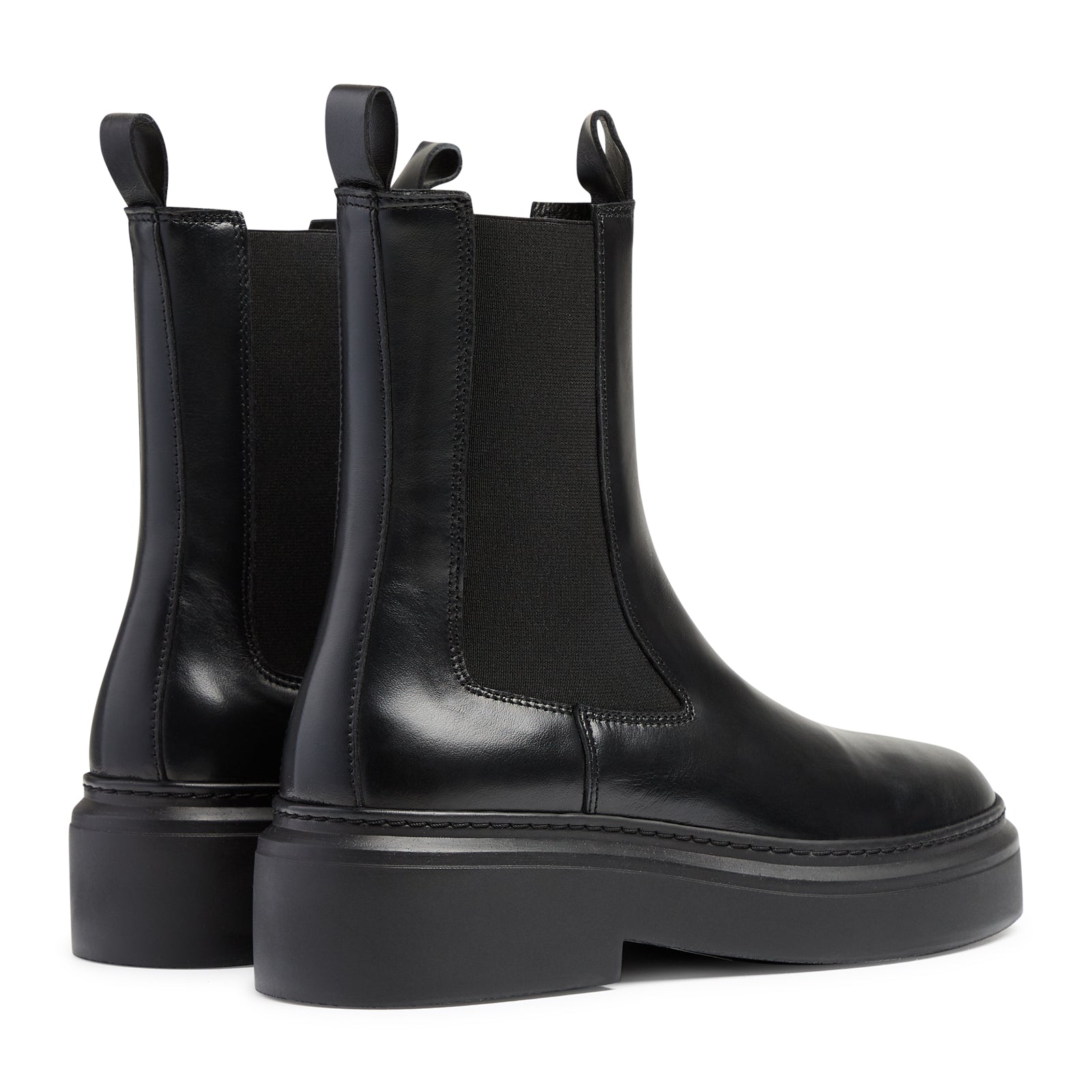 June Chelsea - Black Leather / Black Sole