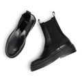 June Chelsea - Black Leather / Black Sole
