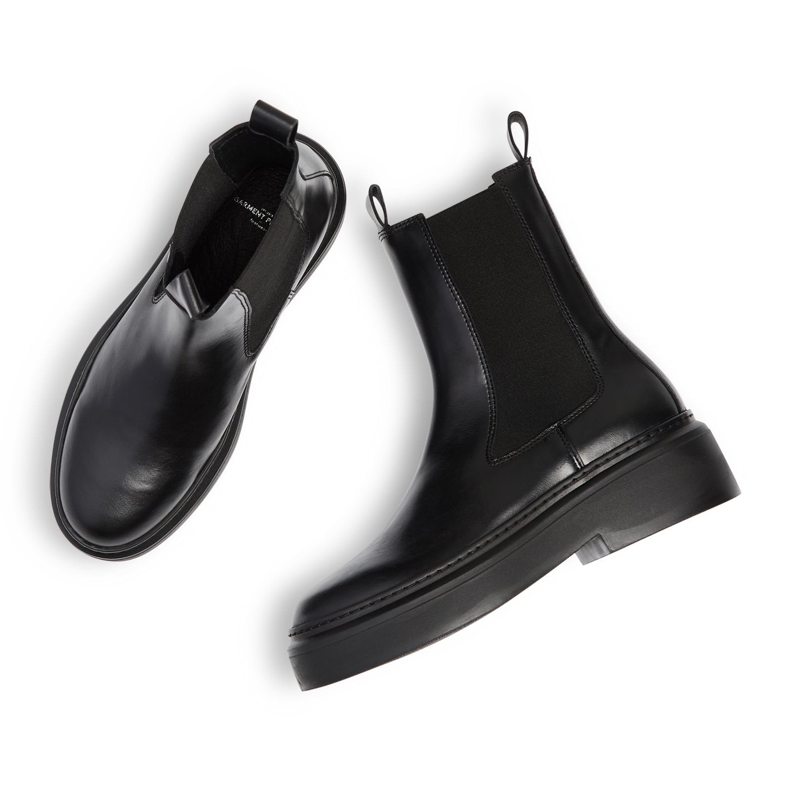 June Chelsea - Black Leather / Black Sole