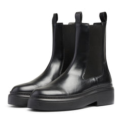 June Chelsea - Black Leather / Black Sole