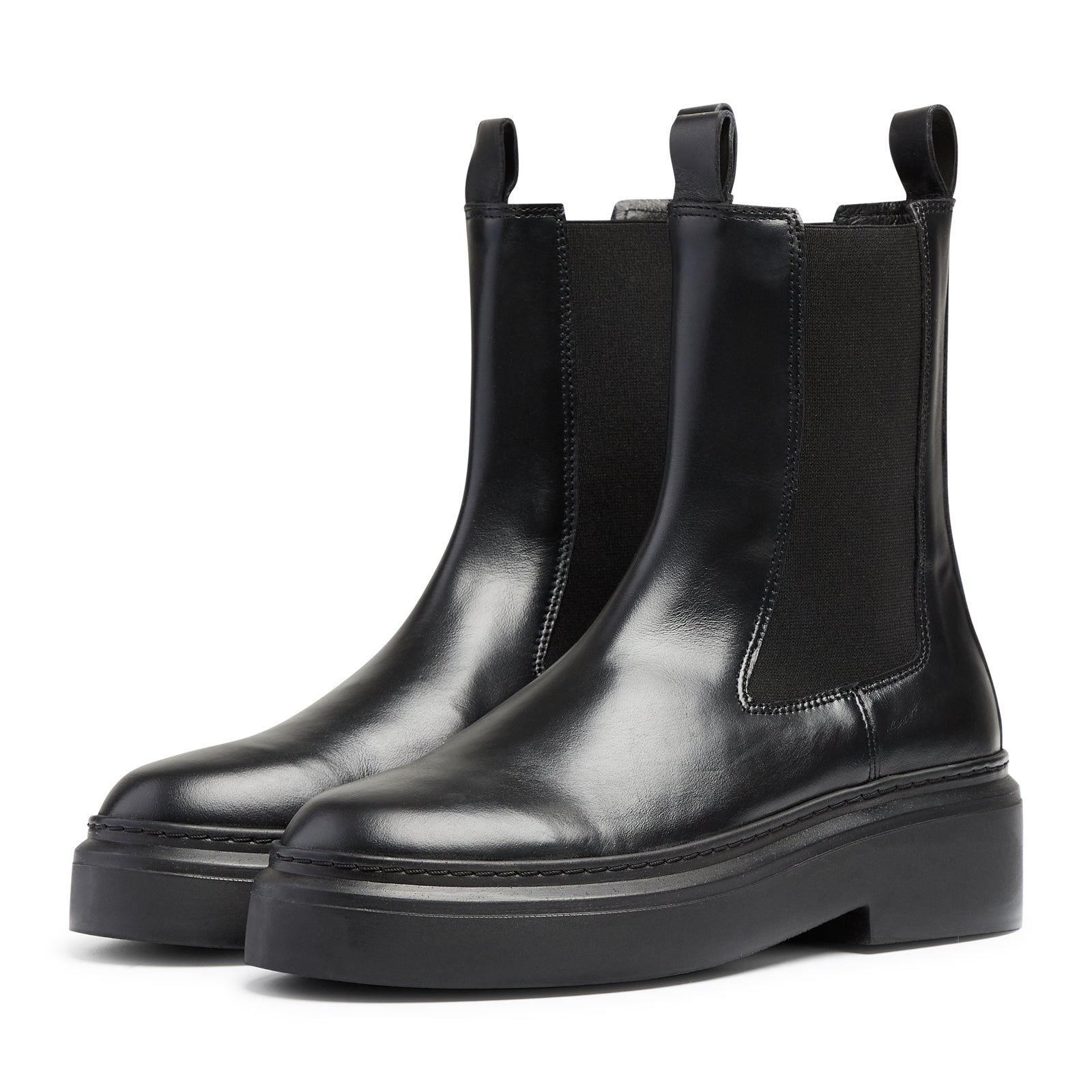 June Chelsea - Black Leather / Black Sole