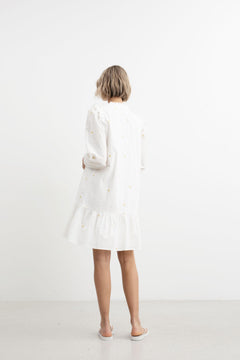 Granada Dress - Embroidered Sunflower
