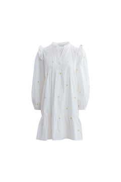 Granada Dress - Embroidered Sunflower
