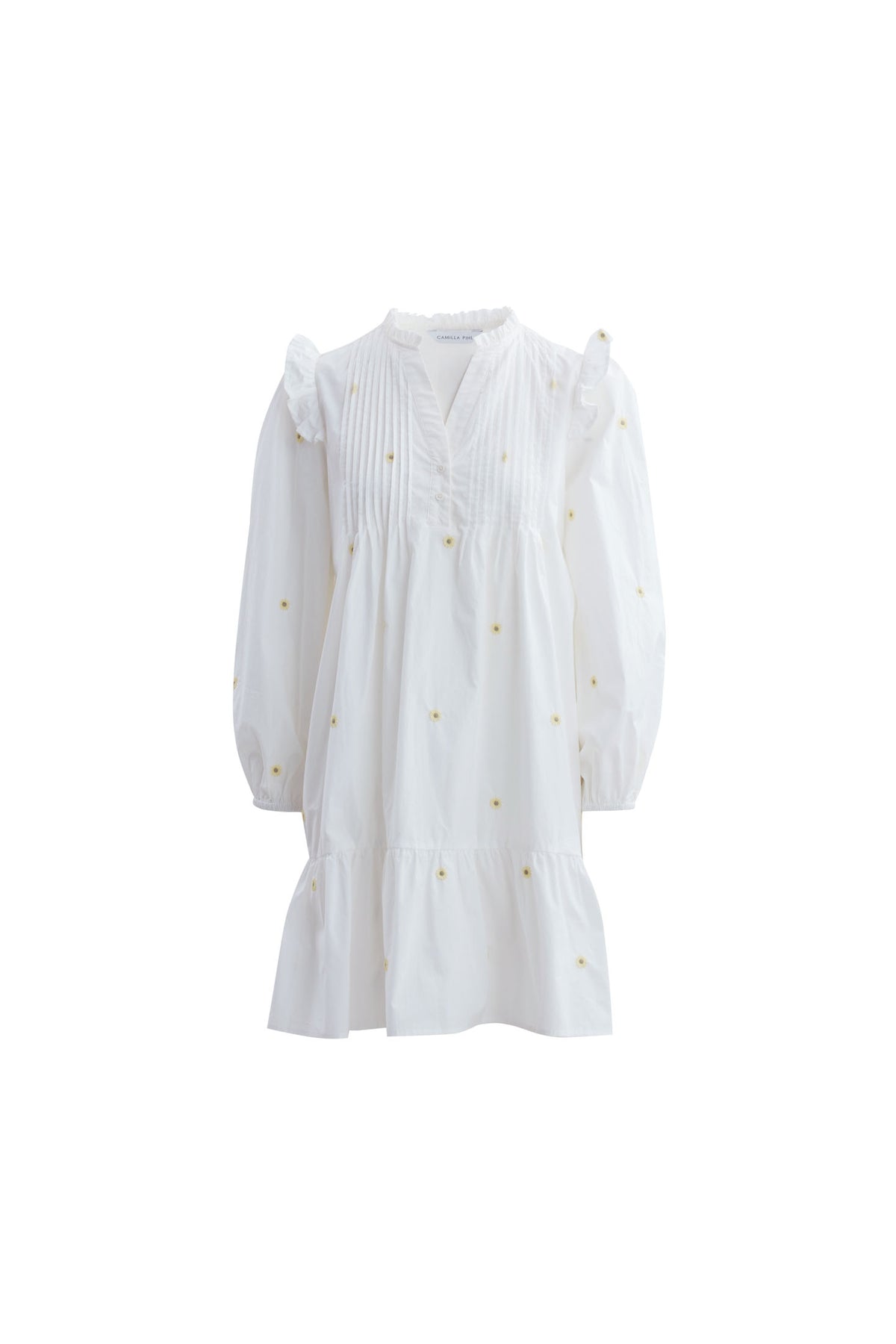 Granada Dress - Embroidered Sunflower