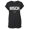 Alva Msch Est Tee - Black/White - Moss Copenhagen - T-skjorter & Topper - VILLOID.no