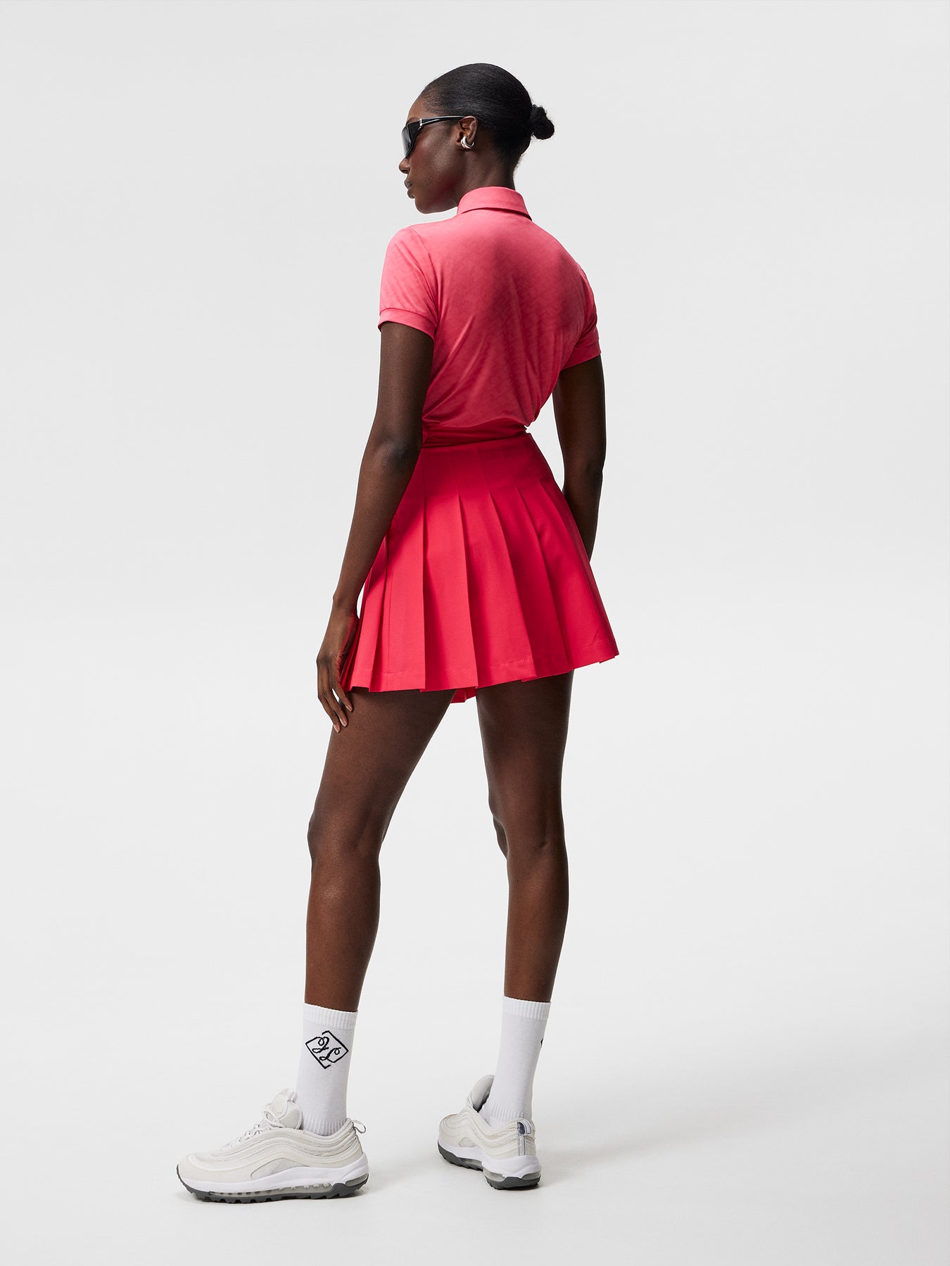 Alaya Jacquard Golf Polo - Azalea