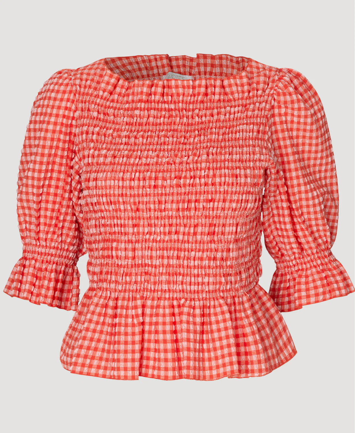 Georgia Top - Papaya Check
