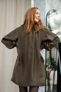 Luellagz Short Dress - Mörk olivgrön