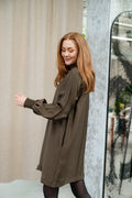 Luellagz Short Dress - Mörk olivgrön