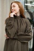 Luellagz Short Dress - Mörk olivgrön