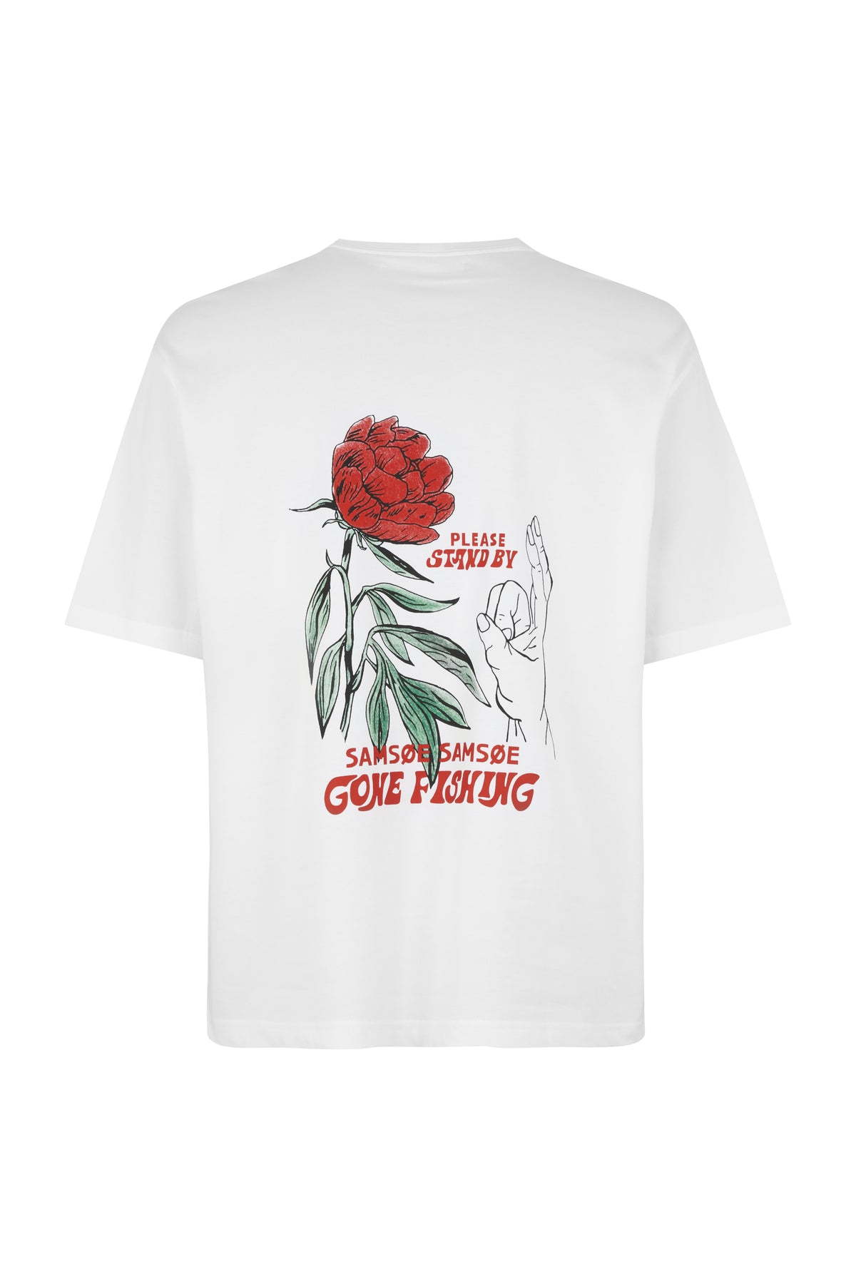 Gone Fishing Uni T-Shirt - Rose