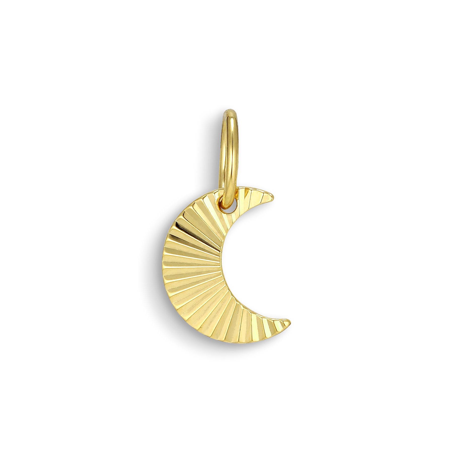 Reflection Half Moon Pendant - Gold