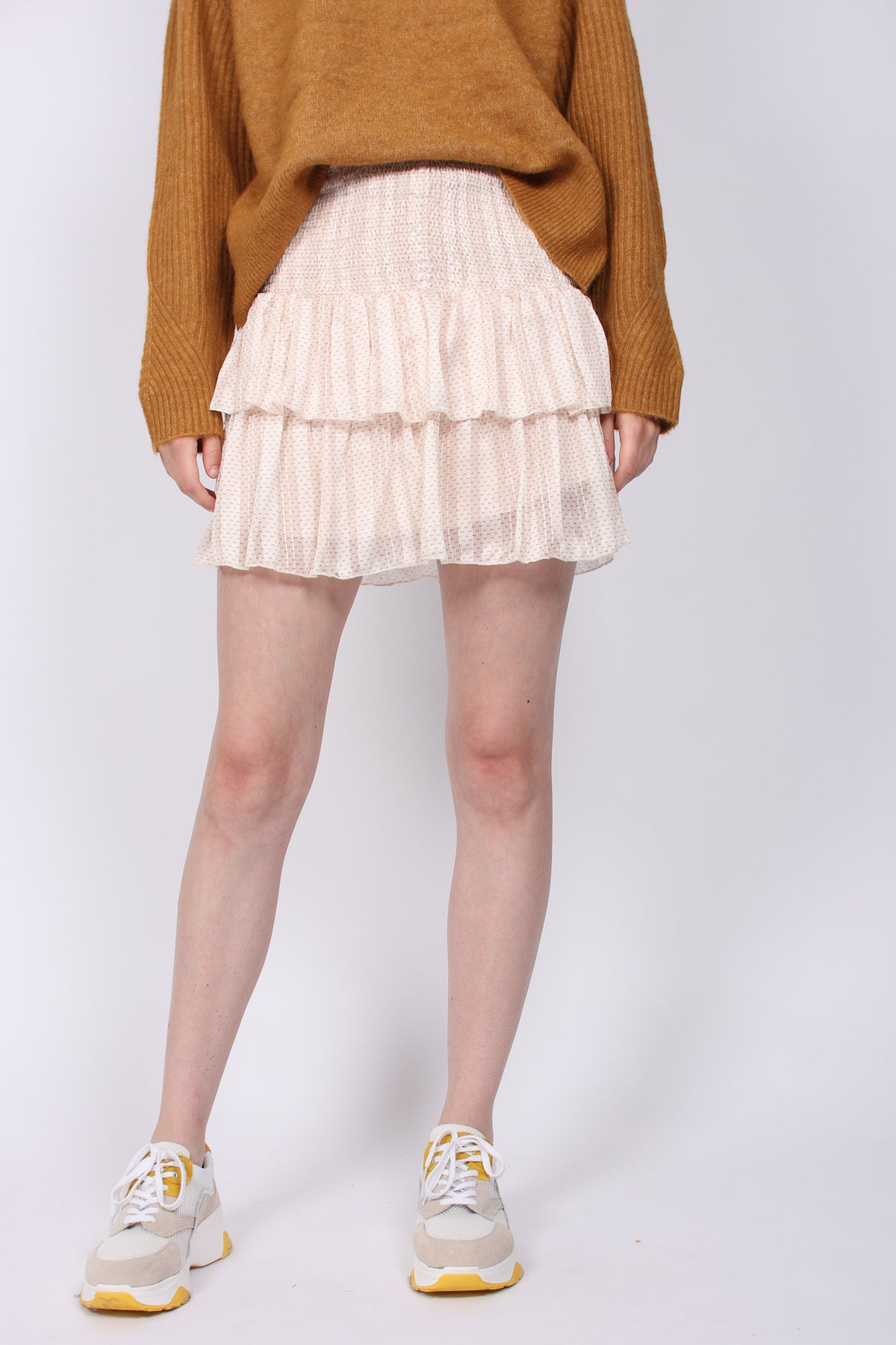 Carin Dot Skirt - Beige - Neo Noir - Skjørt - VILLOID.no