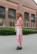 Logan Midi Dress Embrodery - Pink