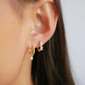 Paula Pearl Hoops 10 MM - Pearl