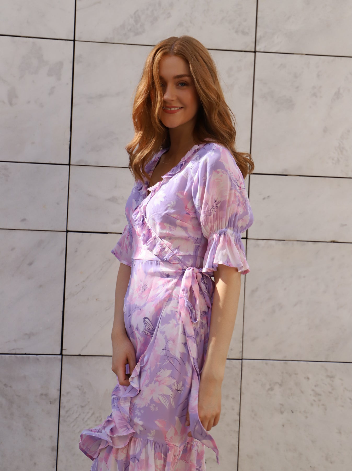 Sissy Dress - Lavender Garden