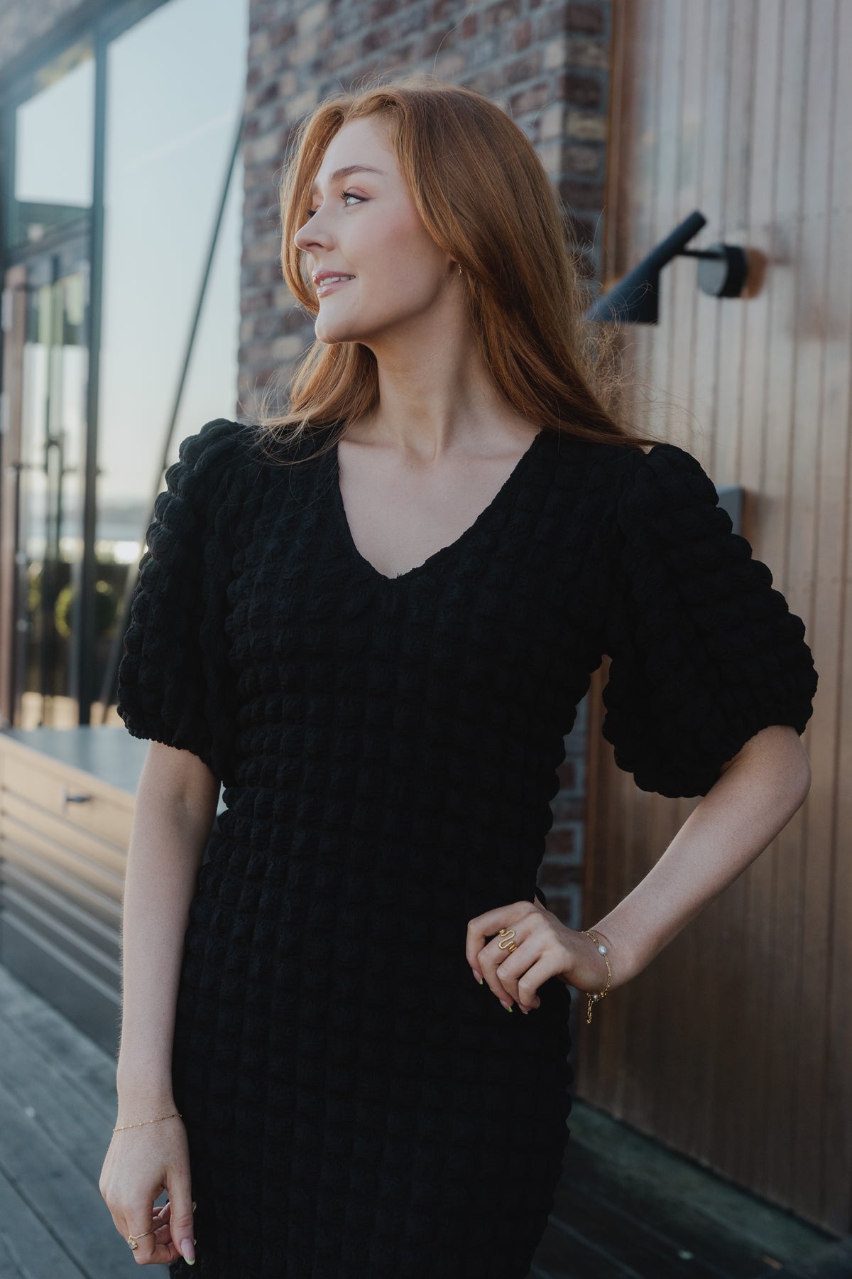 AllenyGZ SS Dress - Black