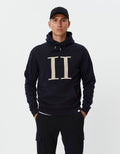 Encore Bouclé Hoodie - Dark Navy/Ivory